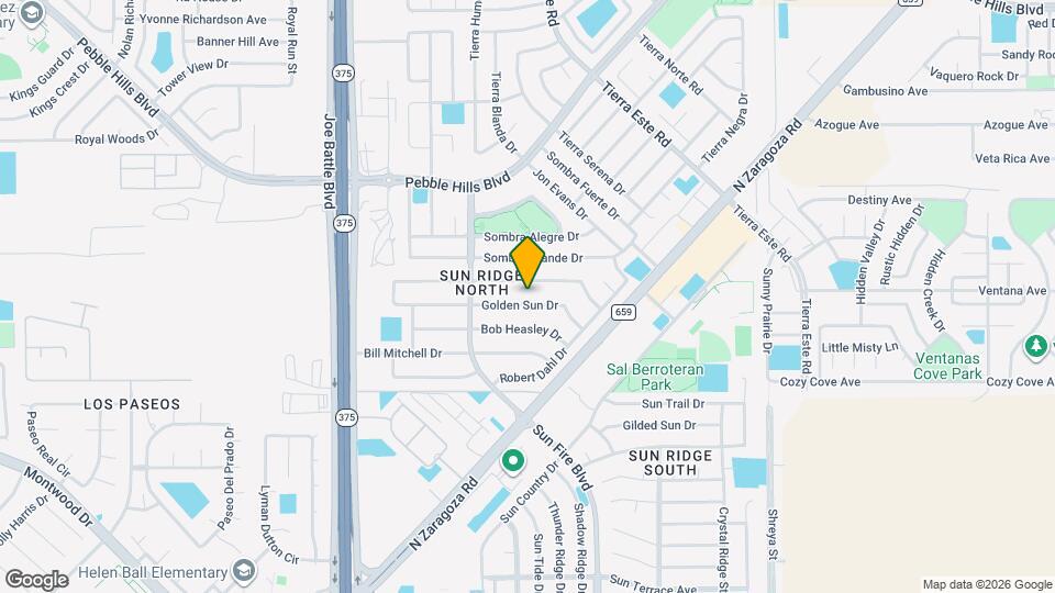 12353 Golden Sun Dr Map and Location Details