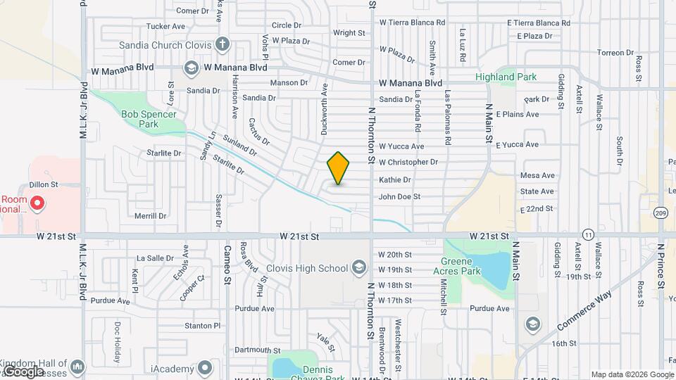 904 John Doe St Map and Location Details
