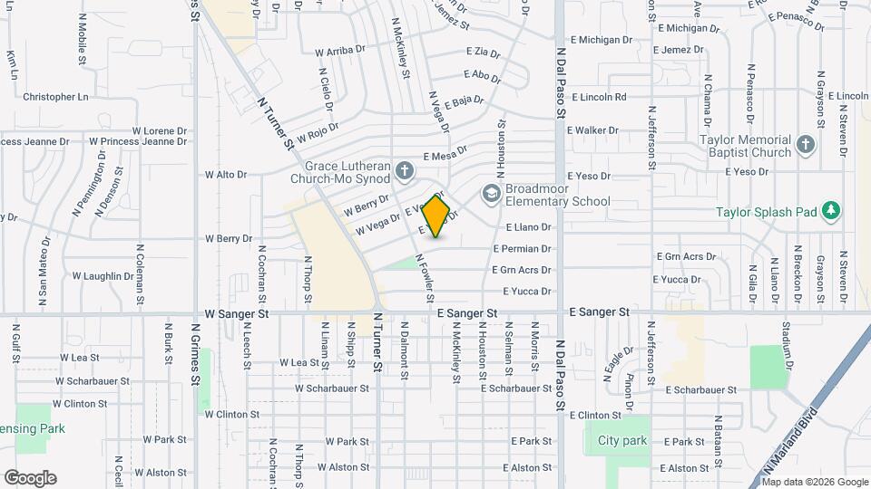 200 E Permian Dr Map and Location Details