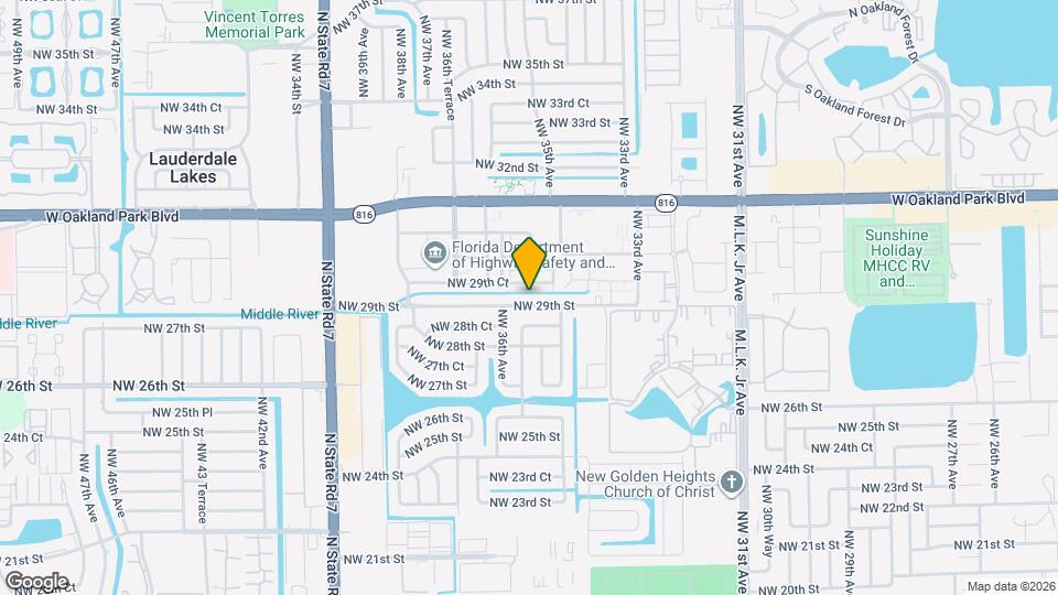 3521 NW 29th St Map and Location Details