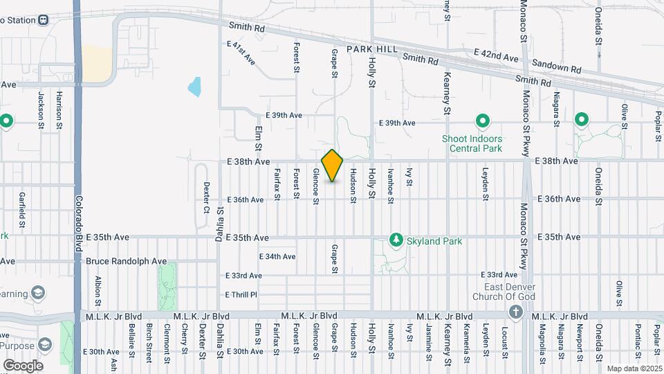 3621 Grape St Map and Location Details