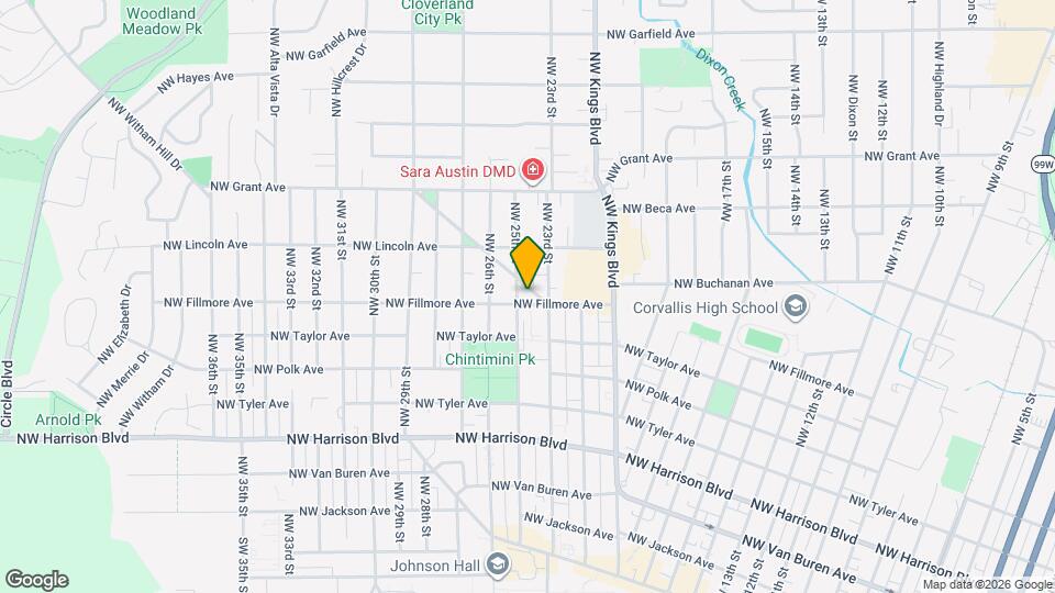 2353 NW Fillmore Ave Map and Location Details