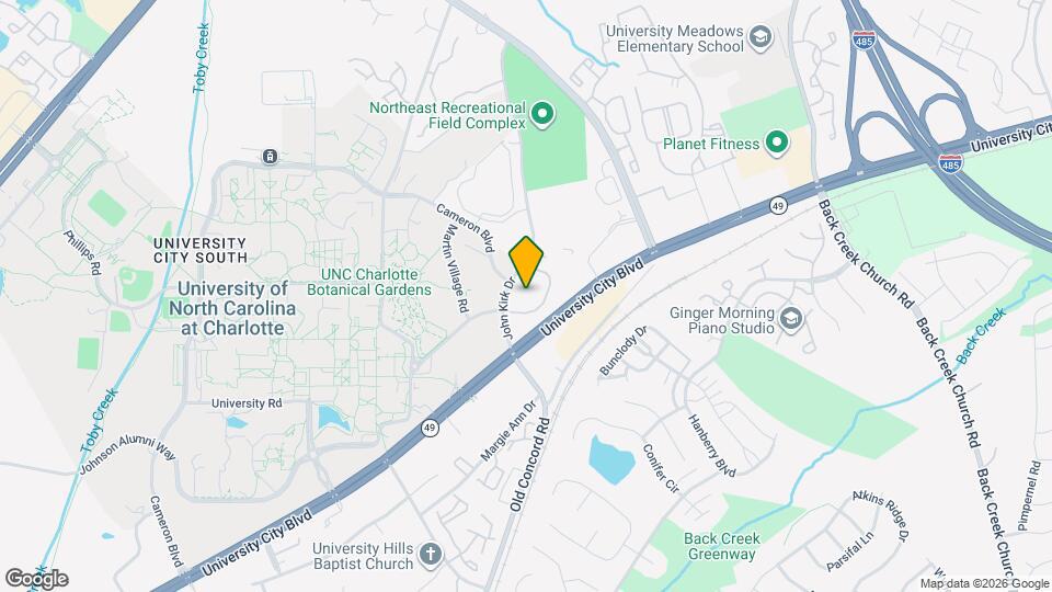 9539 University Terrace Dr Map and Location Details