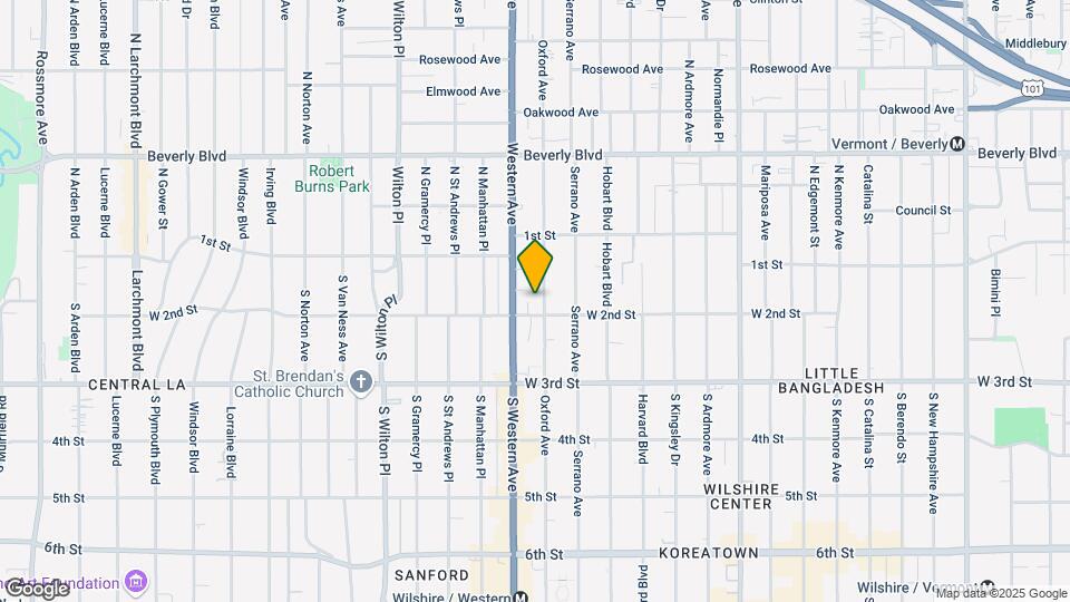 175 S Oxford Ave Map and Location Details