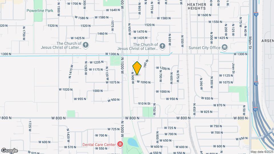 877 W 1145 N Map and Location Details
