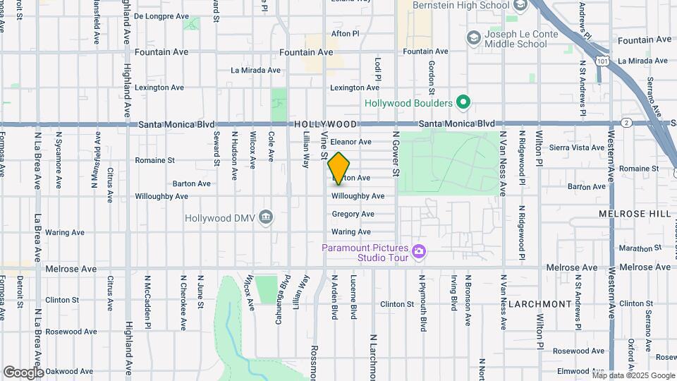 5937 Willoughby Ave Mapa y Detalles de la Ubicación