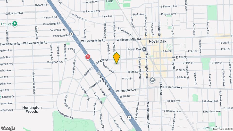 423 S Maple Ave Map and Location Details