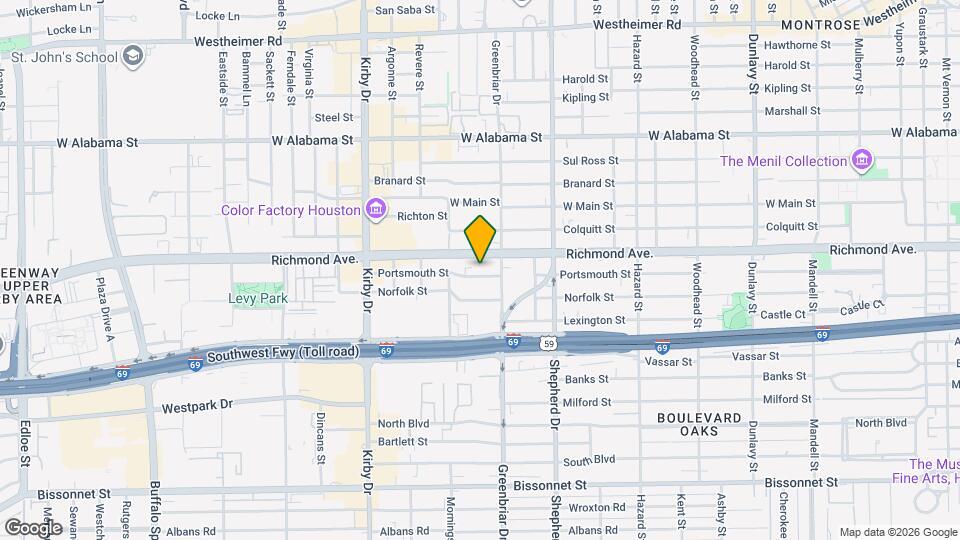 2220 Portsmouth St Map and Location Details