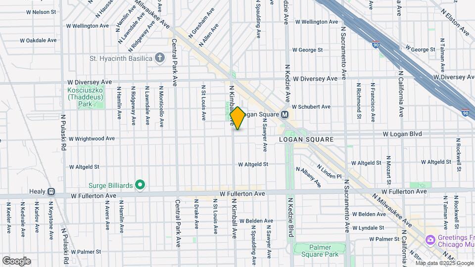 3320 W Wrightwood Ave Map and Location Details