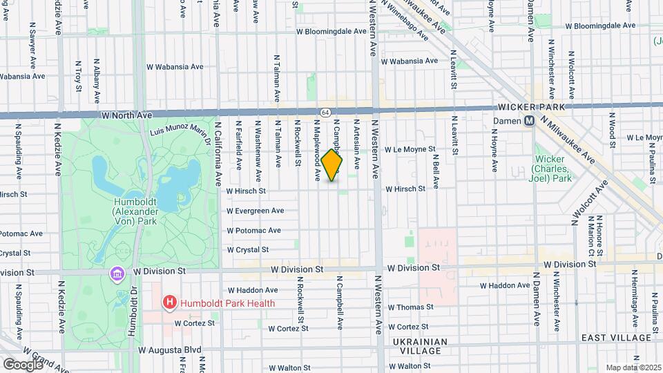 1402 N Campbell Ave Map and Location Details