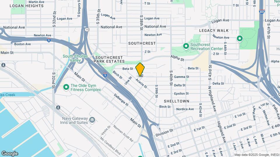1602 S 38th St Map and Location Details