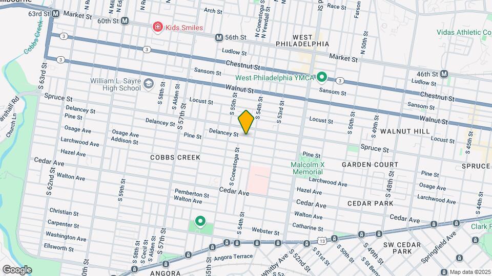 5420 Delancey St Map and Location Details