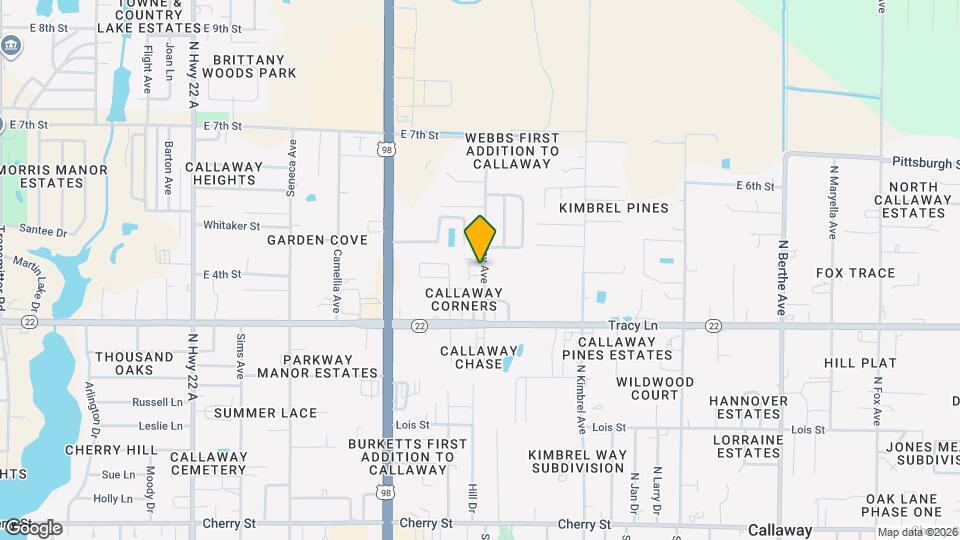 395 N Gay Ave Map and Location Details