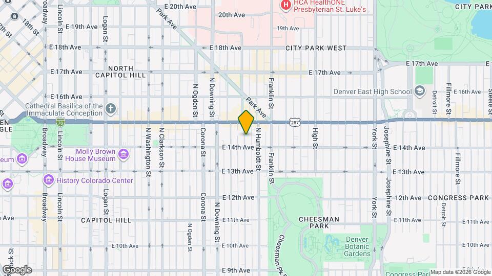 1428 Lafayette St Map and Location Details