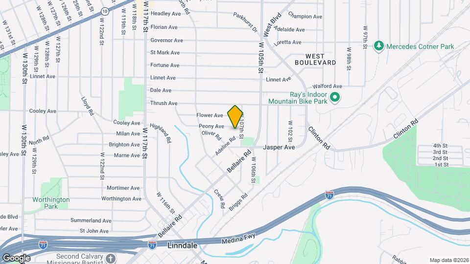 3656 W 107th St Map and Location Details