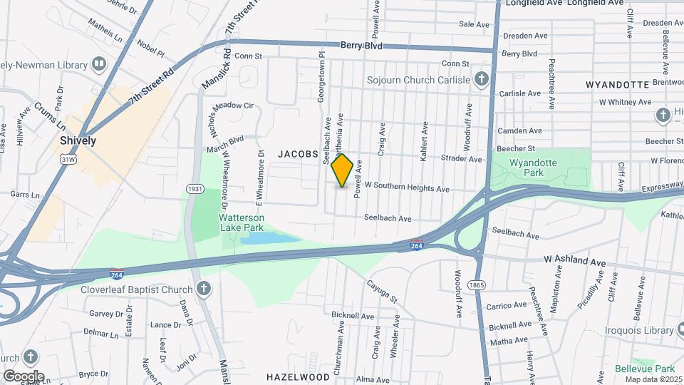 3757 Parthenia Ave Map and Location Details