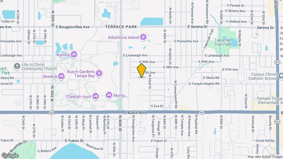 4117 E Okara Rd Map and Location Details