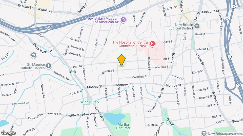 231 Winthrop St Map and Location Details