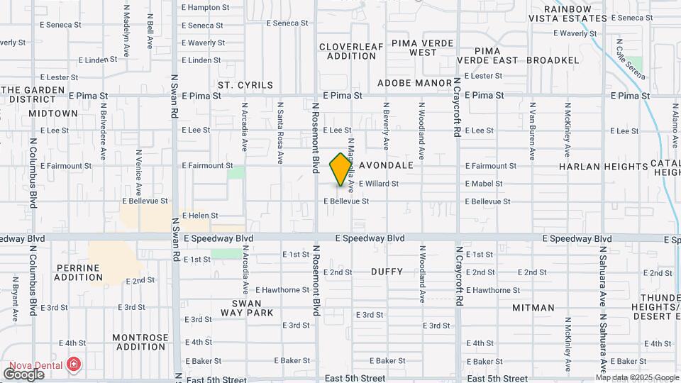 1212 N Sherry Ave Map and Location Details