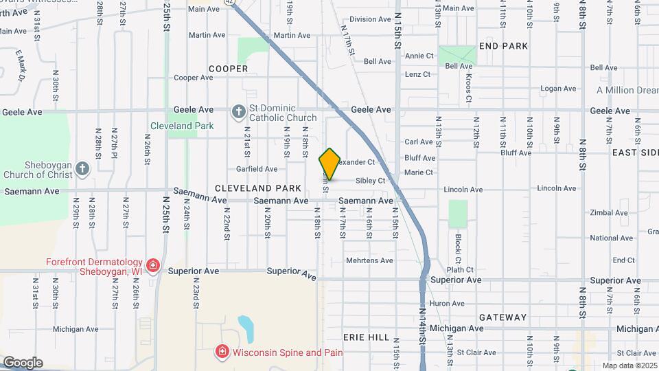 1717 Sibley Ct Map and Location Details