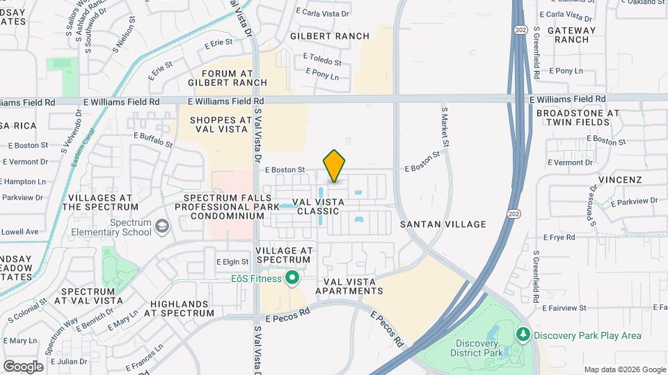 1822 E Chelsea Ln Map and Location Details