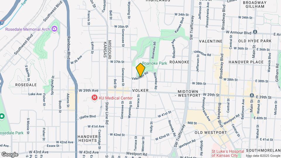 1319-1321 Valentine Rd Map and Location Details