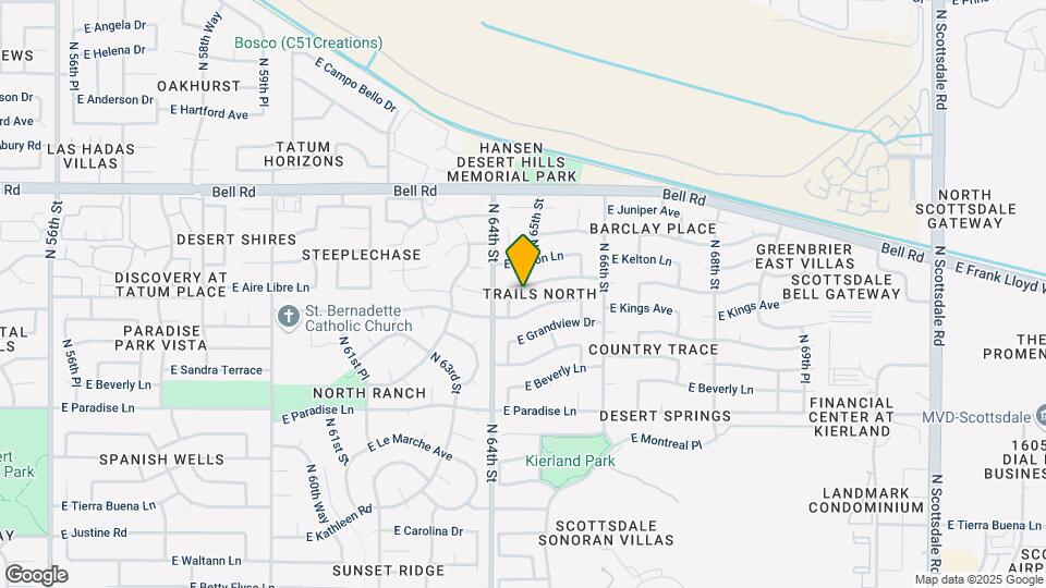 6423 E Aire Libre Ln Map and Location Details
