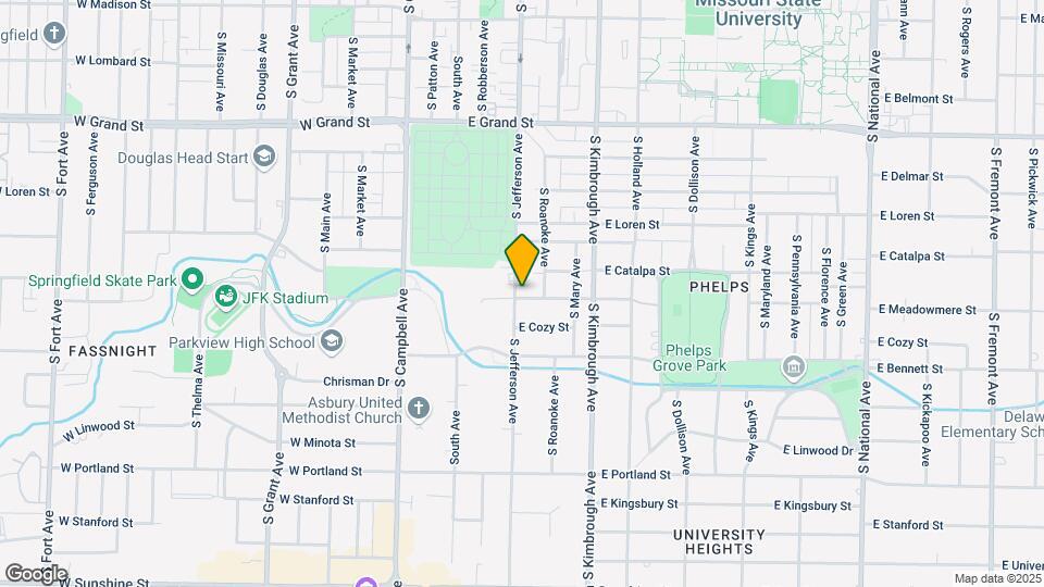 1226 S Jefferson Ave Map and Location Details