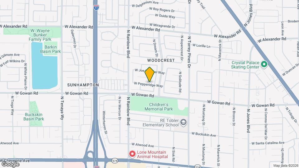 3629 N Veneer Ln Map and Location Details