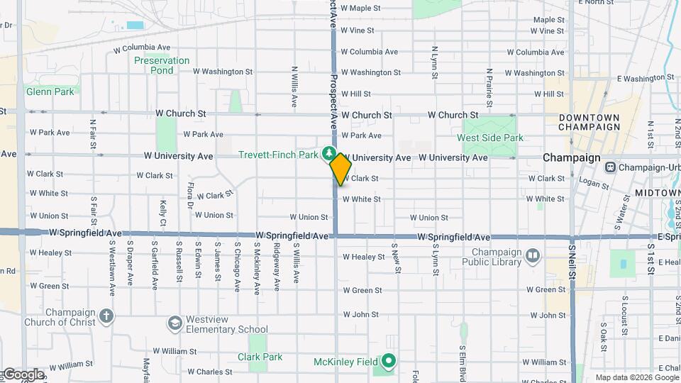 208 S Prospect Ave Map and Location Details
