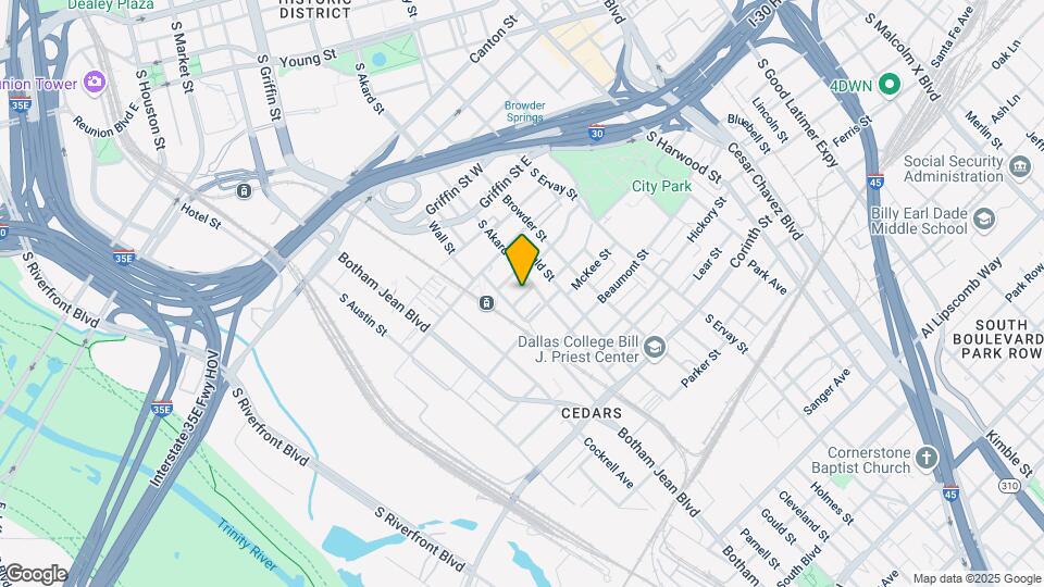 1245 Gano St Map and Location Details
