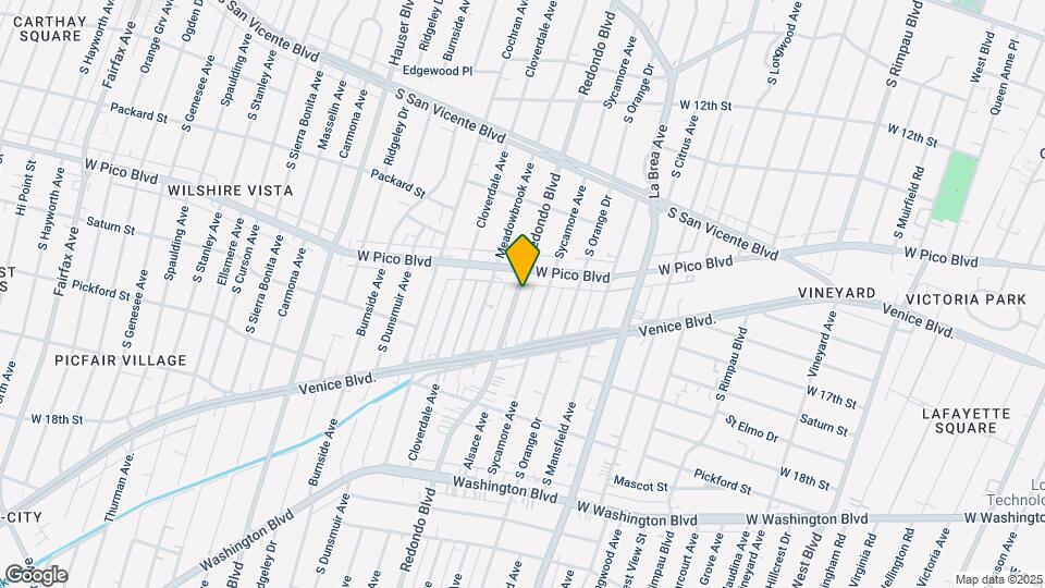 1424 S Redondo Blvd Map and Location Details
