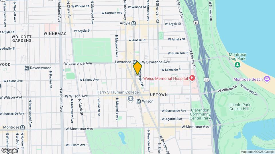 1116 W Leland Ave, Unit 1C Map and Location Details