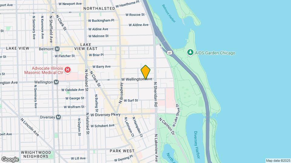 433 W Wellington Ave, Unit W445-04E Map and Location Details