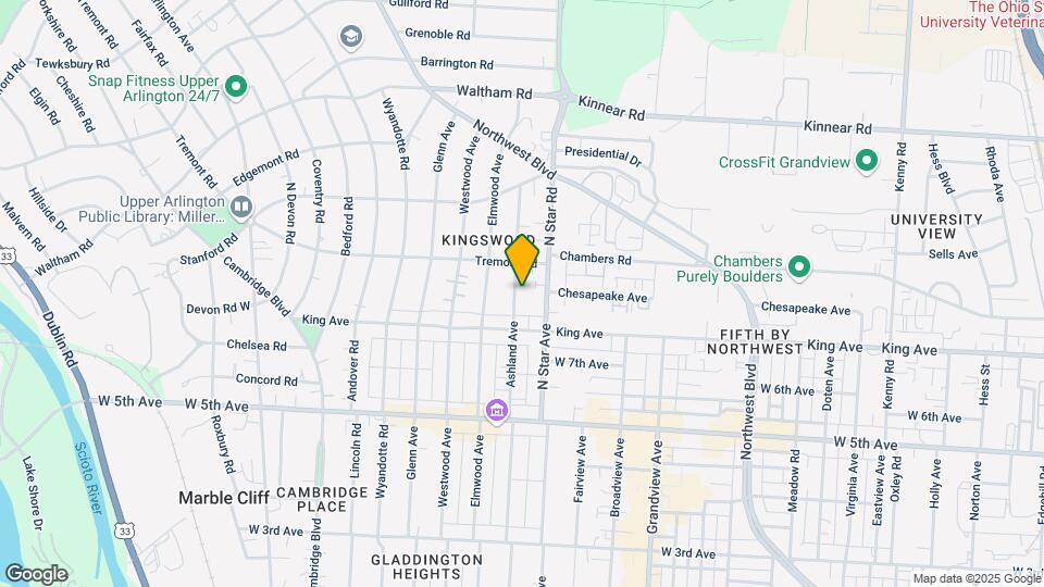 1738 Ashland Ave Map and Location Details