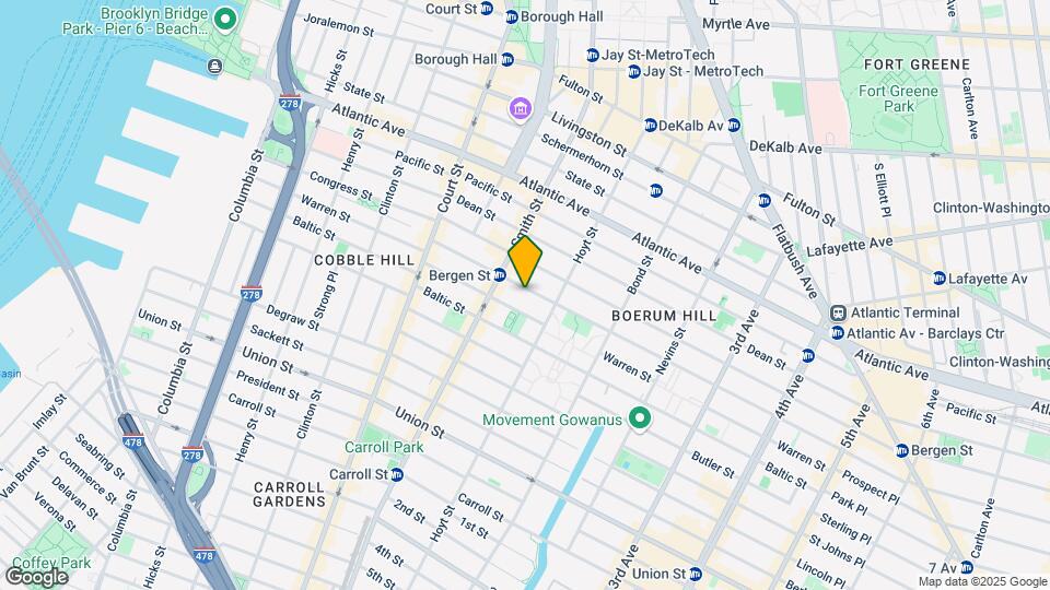102 Wyckoff St Map and Location Details