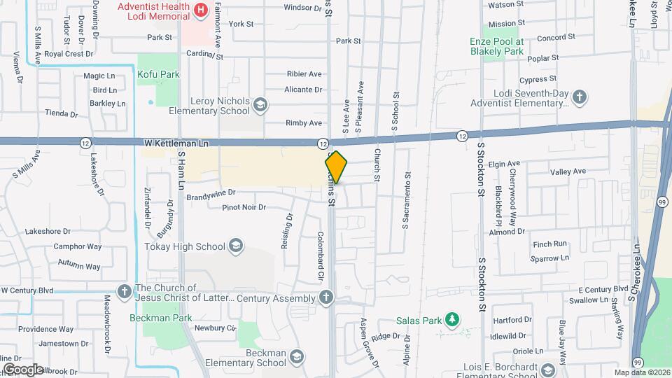 1605 Sutter Ln Map and Location Details