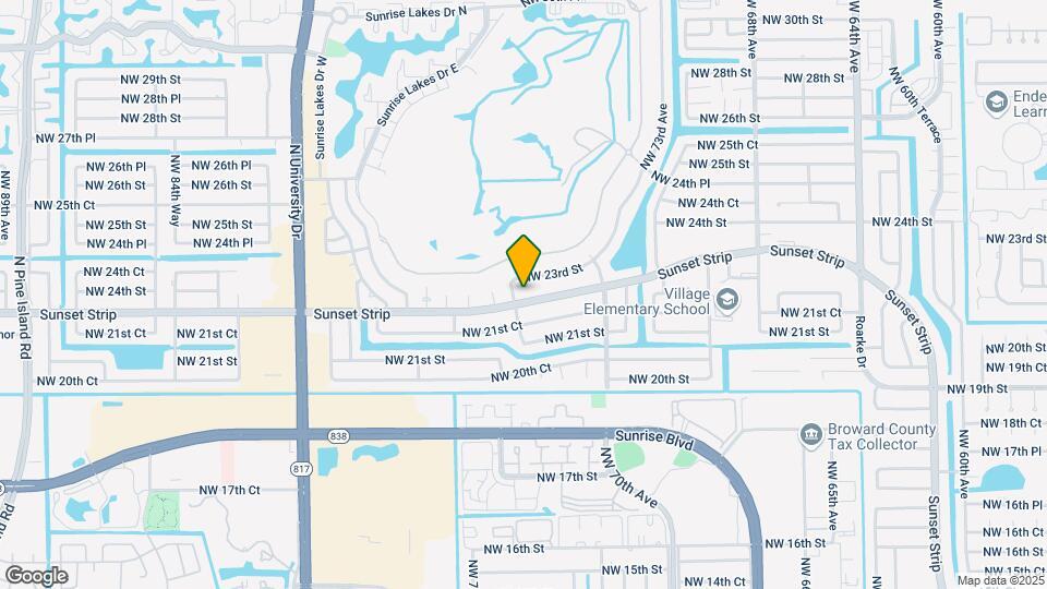 7681 Sunset Strip Map and Location Details