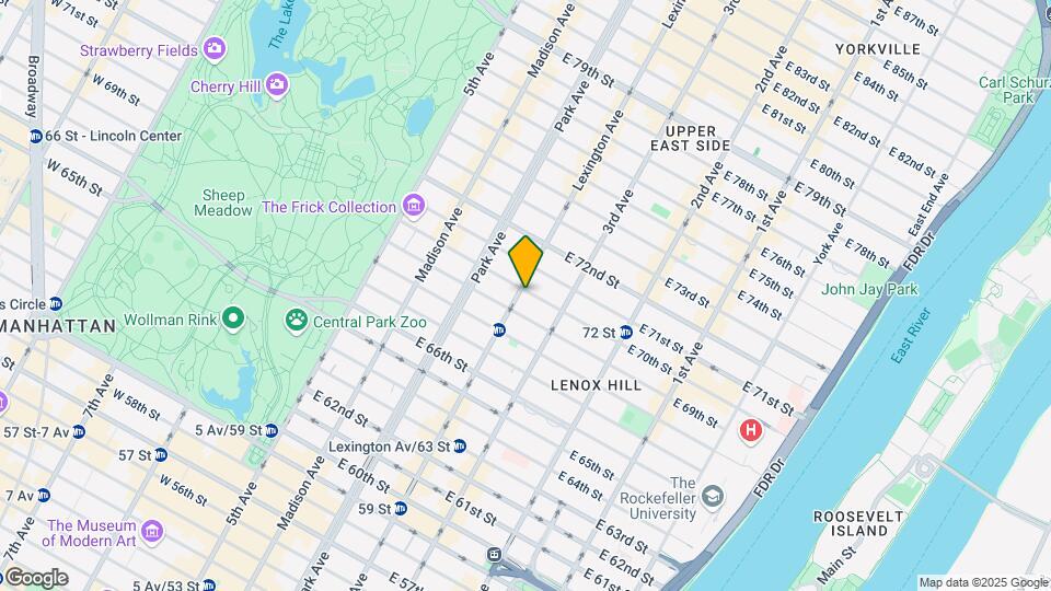 961 Lexington Ave Map and Location Details