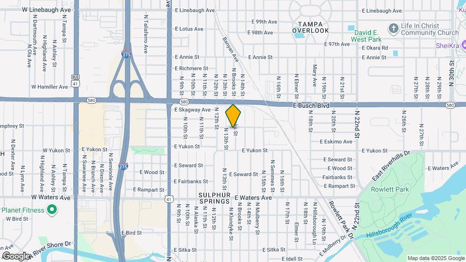 8722 N Brooks St Mapa y Detalles de la Ubicación