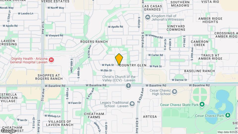7232 S 44th Ln Map and Location Details