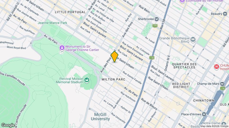 3675-3681 Sainte-Famille Rue Map and Location Details