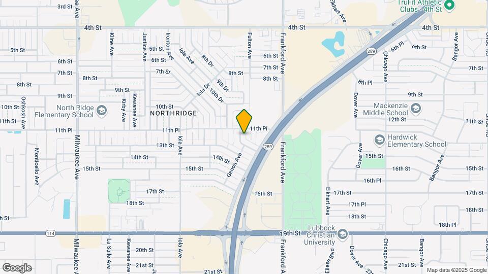1105 Genoa Ave Map and Location Details