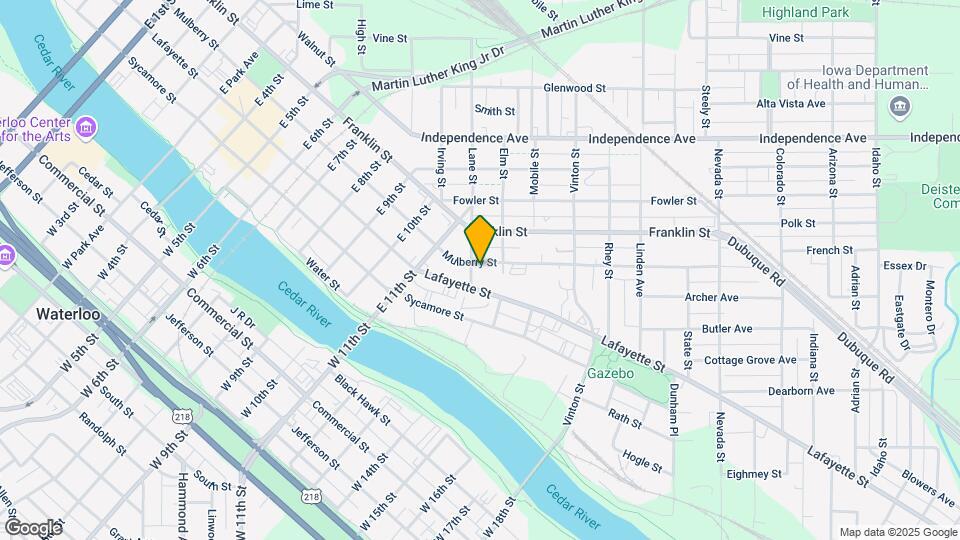1406 Mulberry St Map and Location Details