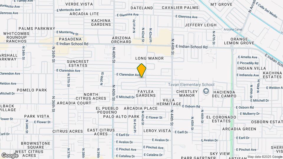 4210 E Weldon Ave Map and Location Details