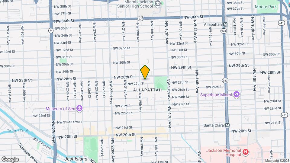 1861 NW 27th St Map and Location Details