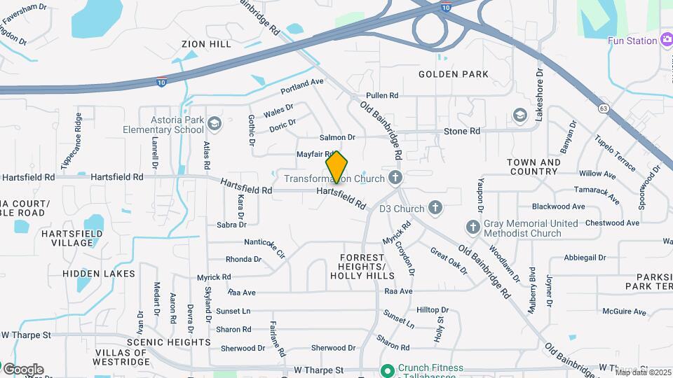 1802 Hartsfield Rd Map and Location Details