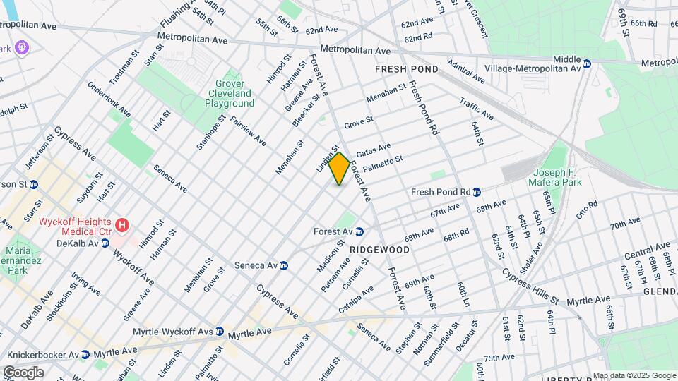 20-15 Palmetto St Mapa y Detalles de la Ubicación