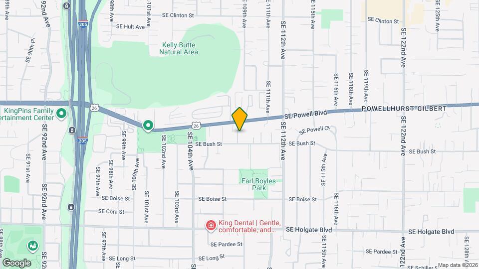 10819 SE Bush St Map and Location Details