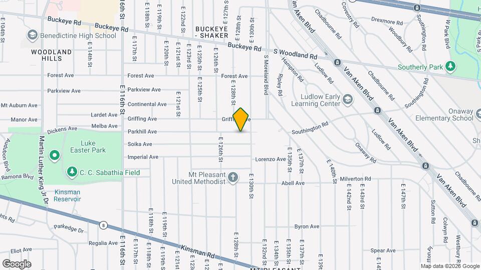 12812 Parkhill Ave Mapa y Detalles de la Ubicación